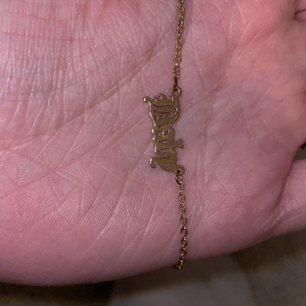 Baby name necklace